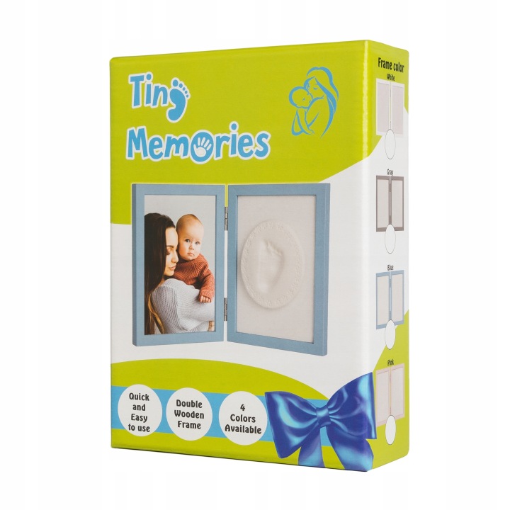 TINY MEMORIES рамка з глиною - білий — фото 4
