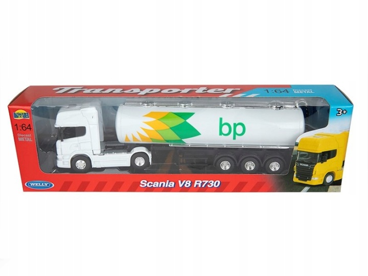 Металева модель вантажівка SCANIA цистерна BP бочка для перевезення палива — фото 3