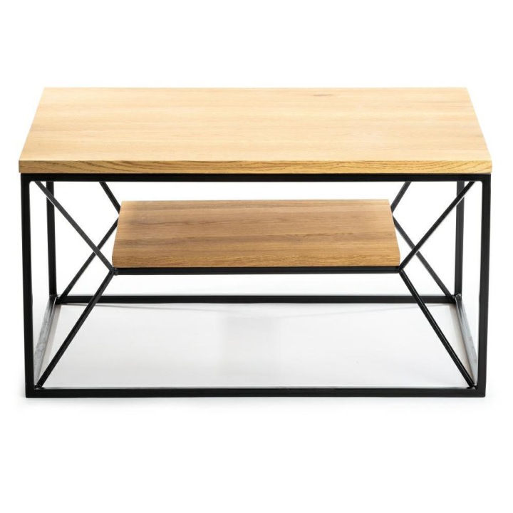 Loftowy stół kuchenny naturalne drewno dąb 80cm