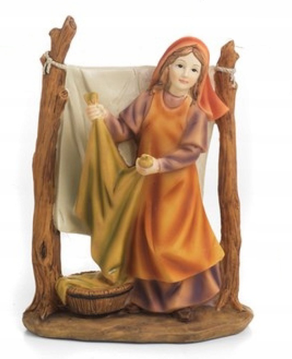 Figurka do betlému „Žena visící na prádle“ – pro figurky o výšce 15 cm