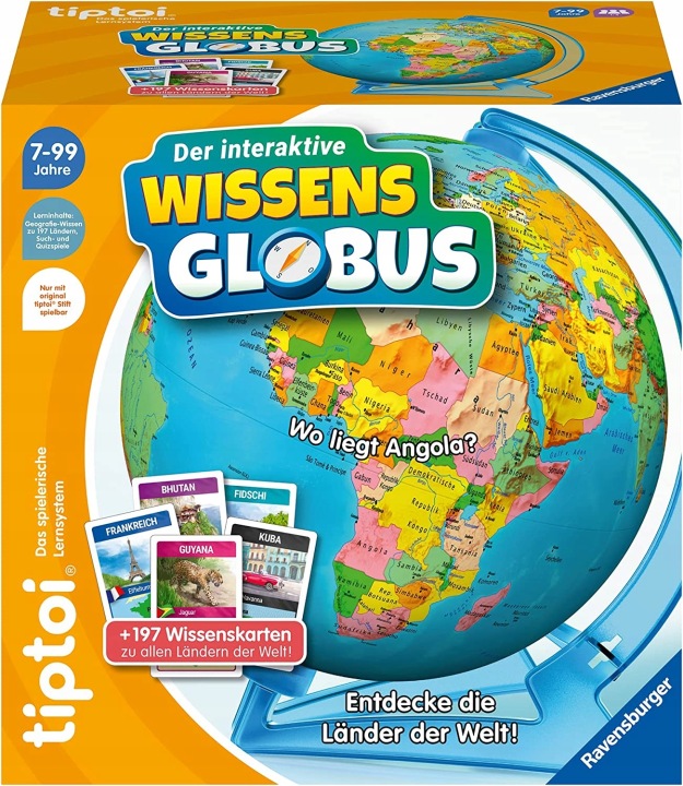 Глобус Ravensburger політико-фізичний діам. 23 см Німецька мова (вживаний) — фото 2