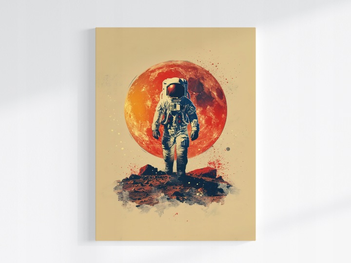 Plakát Astronauta Mars Kosmos Červená Planeta 75x100