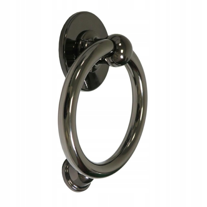 Dveřní záplata kulatá tradiční 165x110x51 mm Tmavě hnědá lesklá Anglie