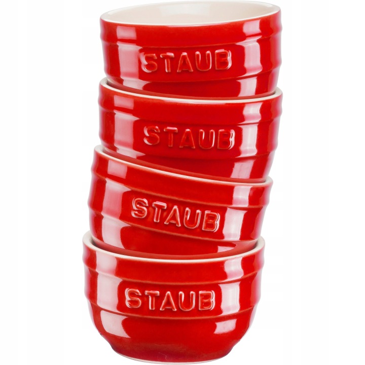 Keramické kokilky Staub XS-Minis 9 cm 200 ml, sada 4 ks