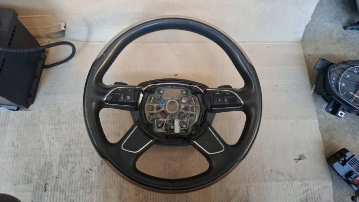 volante PALETTE CAMBIO Legno Audi A6 S6 C7 4G 4G0419091L przytarta