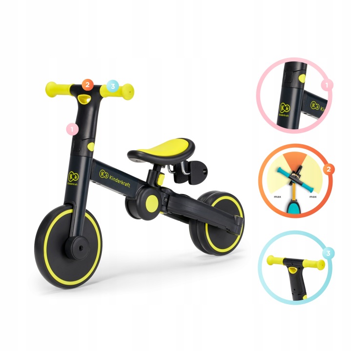 KINDERKRAFT велосипед дитячий триколісний біговий 4TRIKE 1-3 роки — фото 10