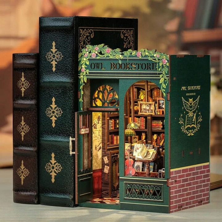 Набір для куточка книжкового, набір деталей для будівництва книгарні, подарунок — фото 11