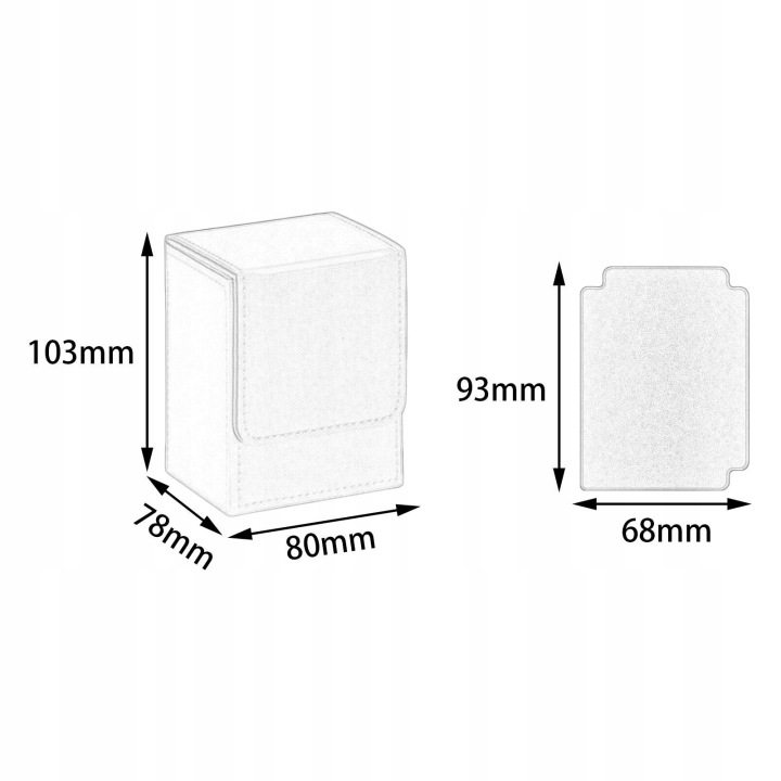 Card Deck Box Cards Чохол, вміщує 100 Контейнер для карток торговий Чорний Червоний — фото 2