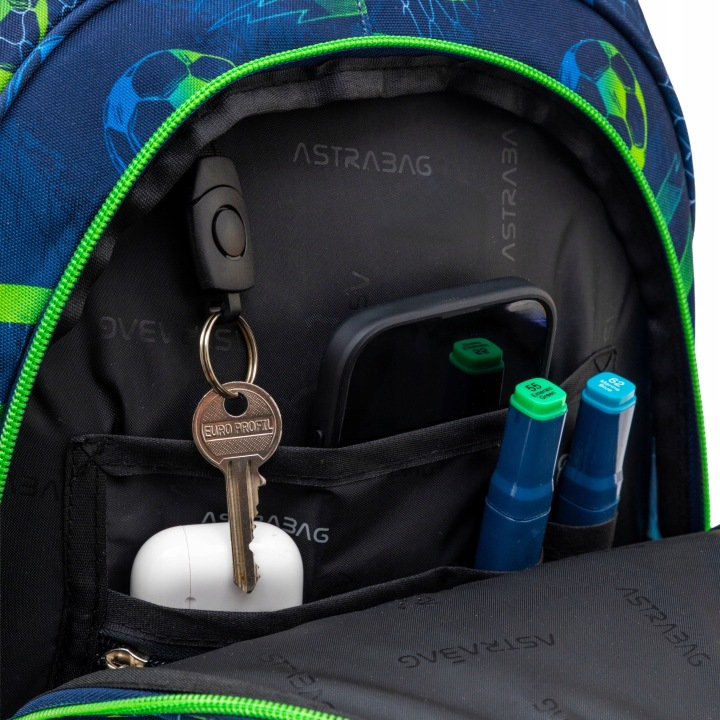 Рюкзак шкільний з кількома відділеннями AstraBag 27 л Футбол м'яч — фото 8