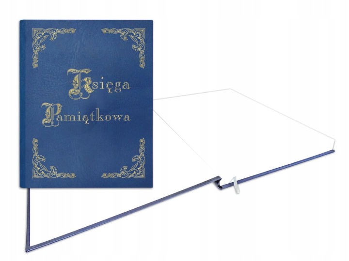 Книга Пам'ятна позолочена B4, 100 карток - темно-синя — фото 13