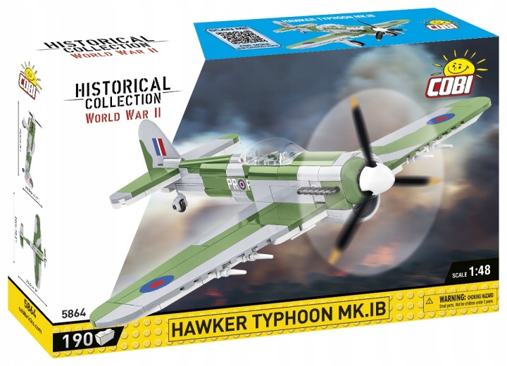 Конструктор COBI-5864 літак HAWKER TYPHOON MK.IB 190 кл.