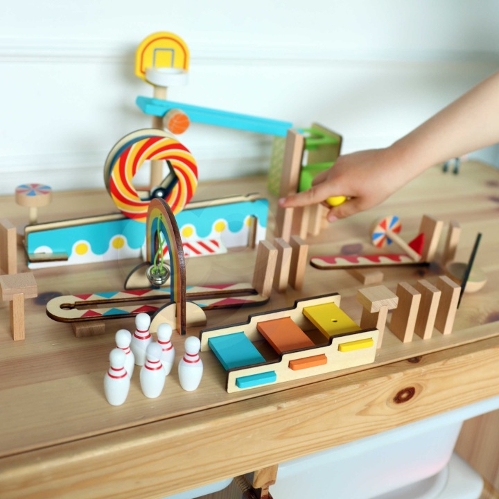 DOMINO TOR KULKOWY KULODROM UKŁADANKA MONTESSORI TOOKY TOY Stan opakowania oryginalne