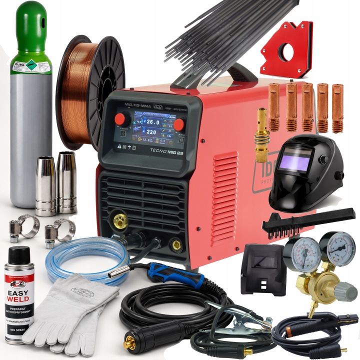 Svařovač Migomat Ideal 222 LCD poloautomatický svařovací set 1