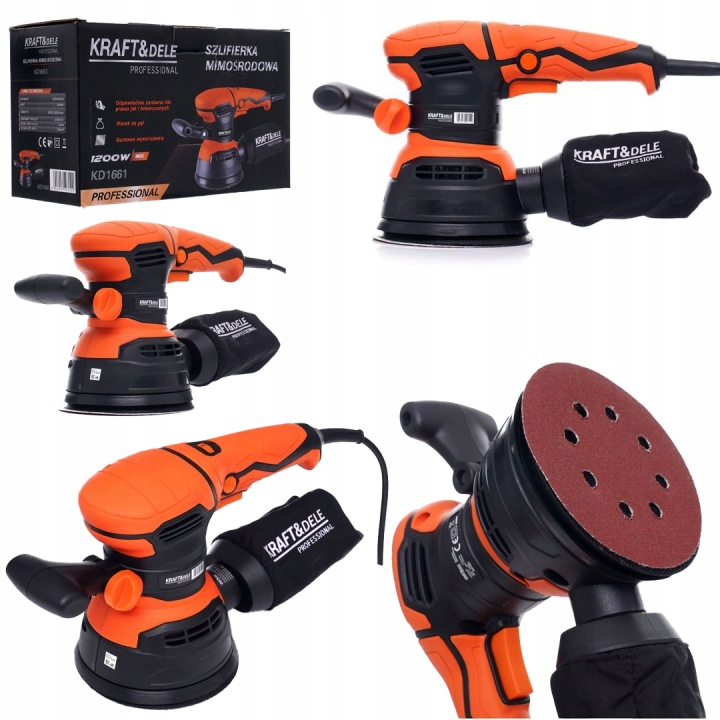 Excentrická bruska Kraft&Dele kd1661 síťová 1200 W 230 V
