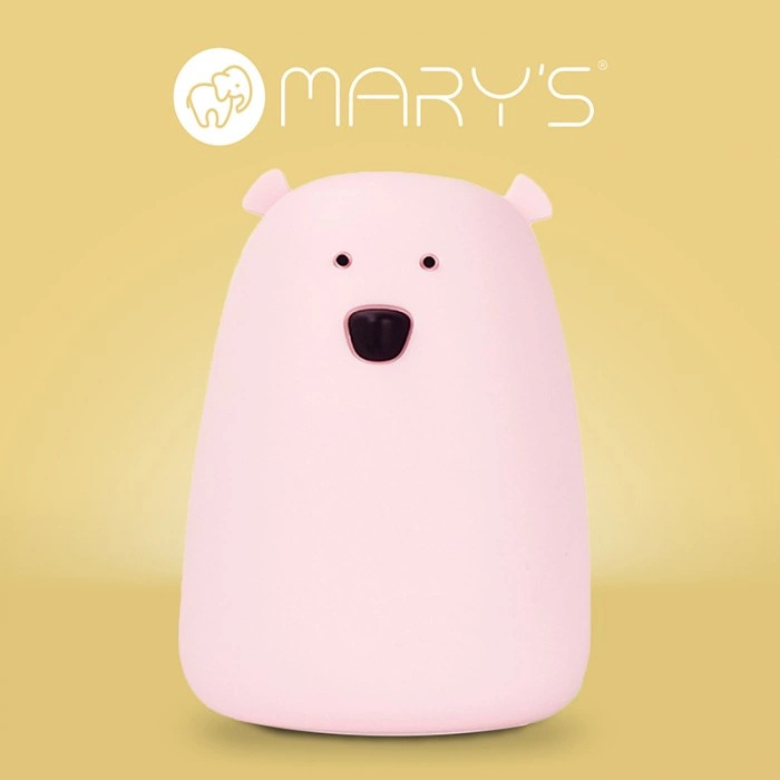 MARY'S нічник LED Ведмедик великий рожевий RGB + Барва біла тепла — фото 7