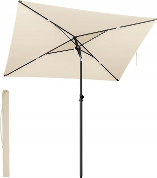 Klasický deštník Songmics béžový 232 x 270 cm Č.10