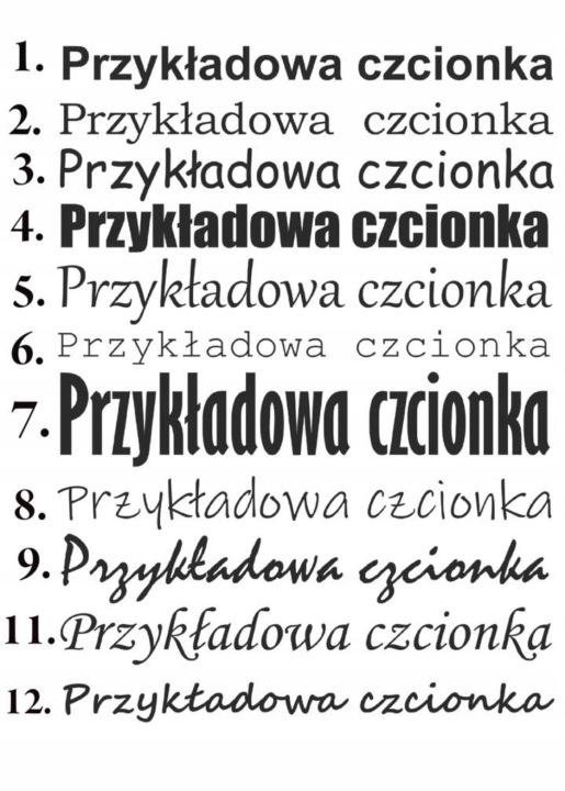 NAKLEJKA твій текст будь-який напис персоналізований 90 см — фото 2