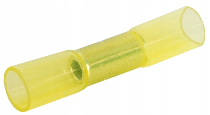 Termosmršťovací Rychlospojka S Lepidlem 4-6 mm2 Žlutá Krimpovací Konektor 10 Ks