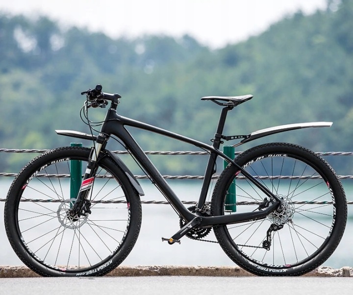 Крила велосипедні MTB flex 26-28 дюймів комплект ROCKBROS DNB-890 BK — фото 7