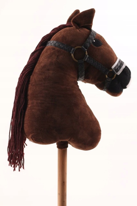 HOBBY HORSE маленький кінь на палиці для стрибків на паличці плюшева конячка іграшка — фото 2