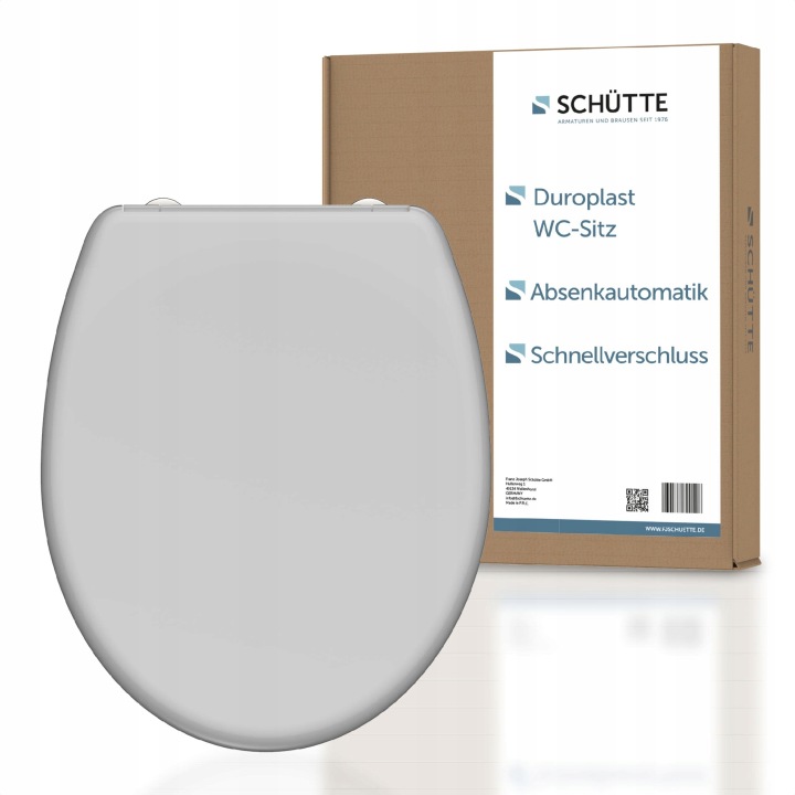Wc sedátko Schütte 82302 šedý duroplast
