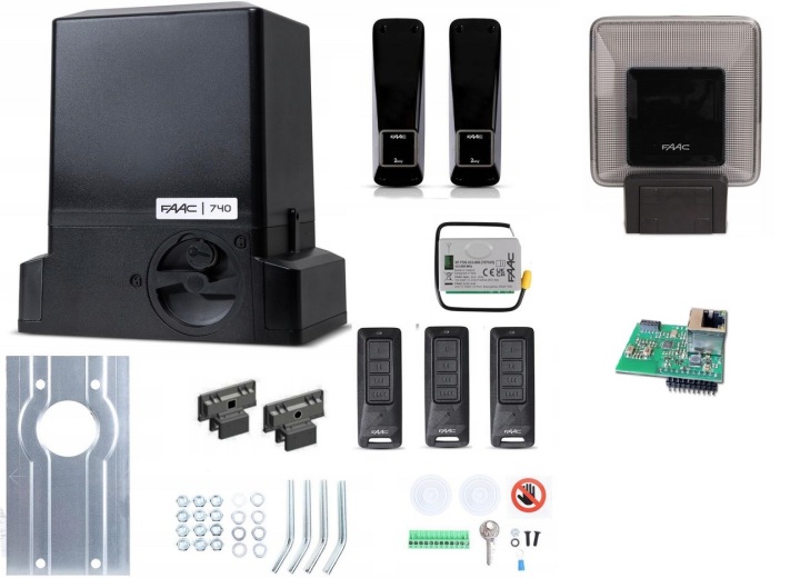 Faac DELTA2 740C Sada pro 500 kg Pilot XT4FDS E781C Xwbl WiFi Lan Nová!