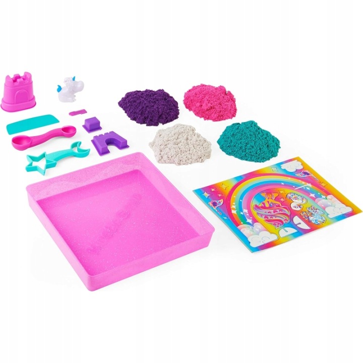 Kinetic Sand Королівство Єдинорогів набір з піском 907 г і 8 інструментами — фото 4