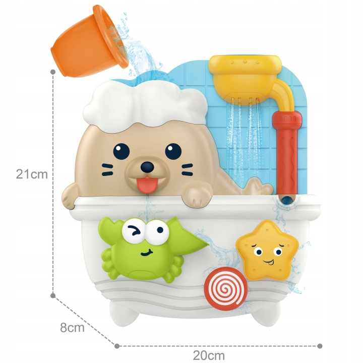 ZABAWKA DO KĄPIELI FONTANNA PRYSZNIC PRZELEWOWA FOKA WOOPIE Płeć unisex