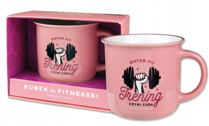 Šálky na kávu Hrnek Dárek pro ženy Hrnek Hobby Fitness Skvělá grafika