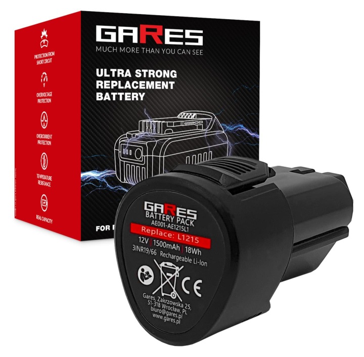 Baterie Akumulátor pro Aeg L1215 L1215P R86048 584932 954932 10,8V 12V 1,5Ah