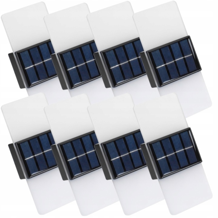 8 x Solární zahradní lampa Terasová Led Akryl IP65 Hora Dolní Senzor