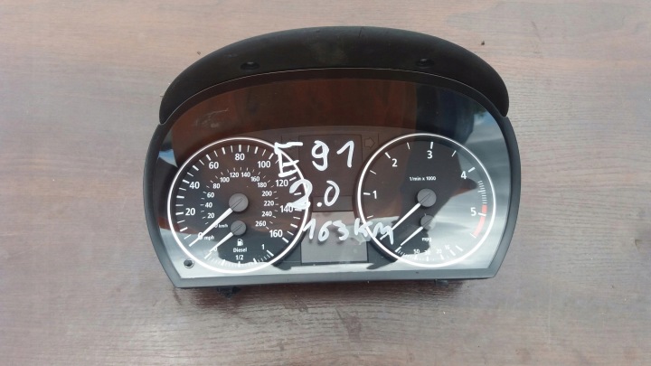 Instruments tachymètre compte tours BMW E91 2.0 D ANGLIK !