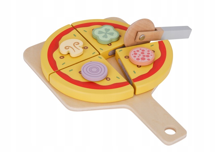 PIZZERIA DREWNIANY PIEC DO PIZZY AKCESORIA TOOKY TOY Seria Tooky