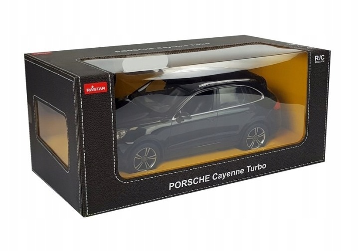 Авто Р./ C Porsche Cayenne Turbo Rastar 1:14 чорні 430x230 мм Lean Toys — фото 7