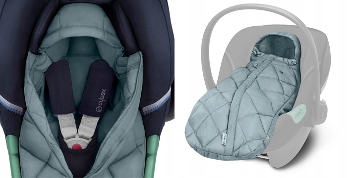 Cybex Snogga Міні 2 конверт для автокрісла 0-13 кг Moon Чорний — фото 7