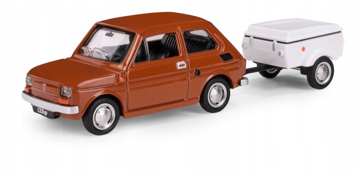 Niewiadów N250C Fiat 126p Необізнаний Малюк набір причіп PRL 1:43 — фото 5