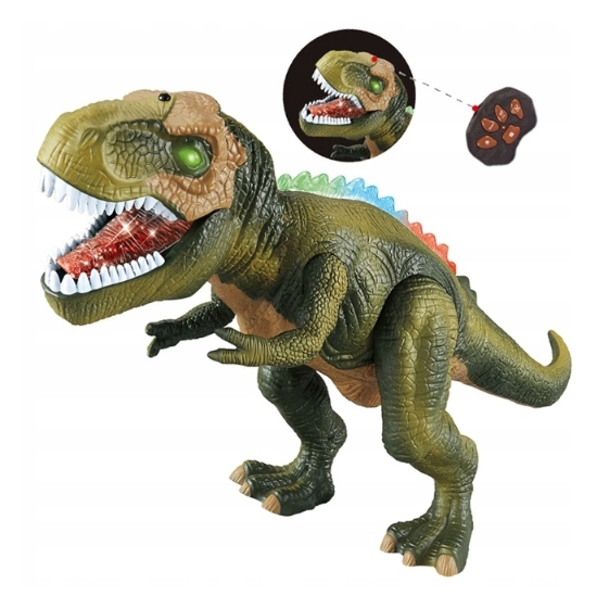 Мега величезний інтерактивний динозавр T-REX дистанційно керований ходить ричить XXL — фото 2