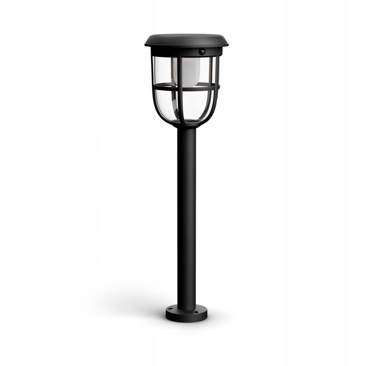 Solární zahradní Led sloupková lampa Radii 1,3W IP44 Snímač pohybu Philips