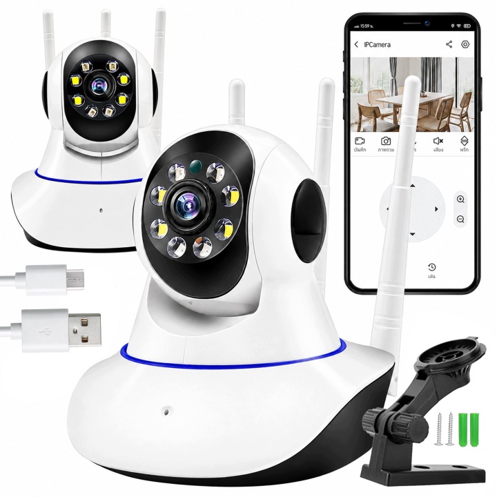 Камера Бездротова Поворотна 360 Радіоняня WiFi для Моніторингу