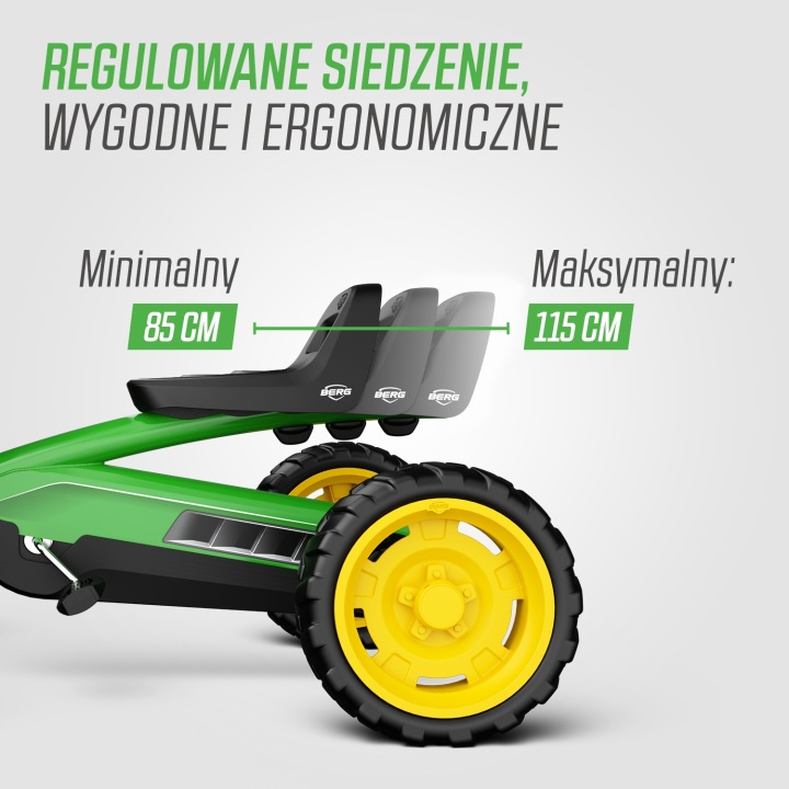Гокарт на педалі для дітей BERG Buzzy John Deere від 2 років — фото 4