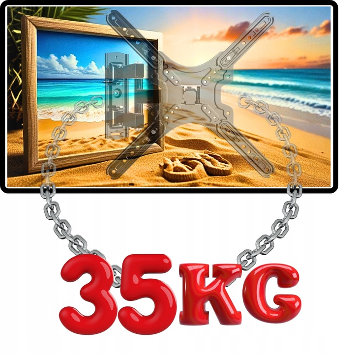 UCHWYT do Telewizora WIESZAK na TV Regulowany Obrotowy LED LCD 13-65 CALI