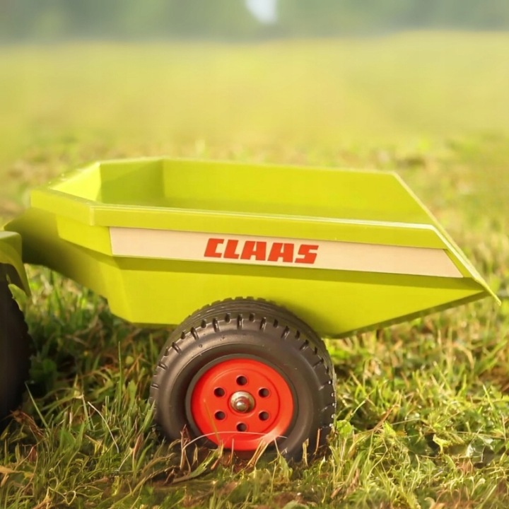 FALK Трактор Baby Claas Axos 310 Зелений з Причепом від 1 року — фото 3