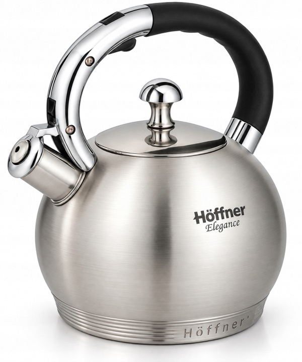Ocelová Konvice S Píškálkou, Stříbrná, 3L, Hoffner Elegance