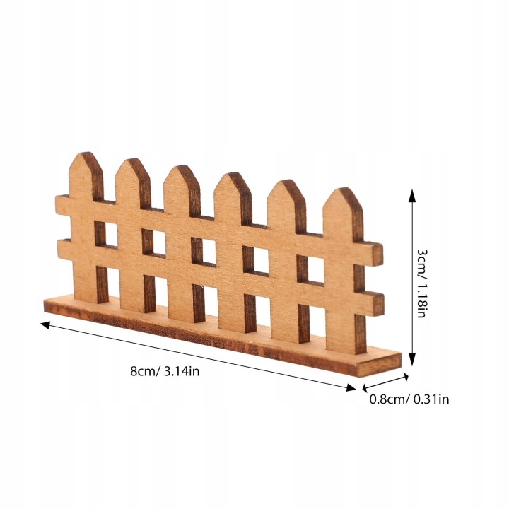 Декоративні WOOD плітки SMOOTH поверхня для міні декорація 20 шт. — фото 9