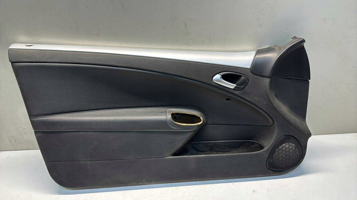 Laterale / lato autisti sinistra Anteriore SAAB 9-3 CABRIO 93 II nero pelle, in pelle