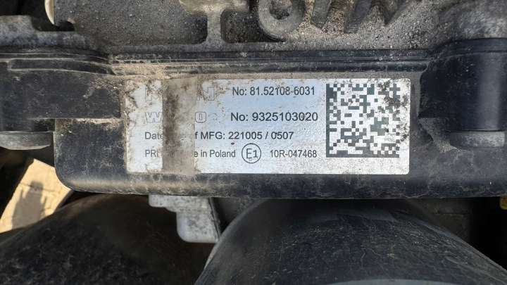 BASIS OF MAN TGX TG3 ORIGINAL 81521086031 5