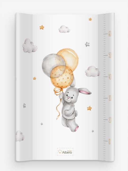 ALBERO MIO Пеленальник Твердий Довгий на Ліжечко 80x47 Зайчик