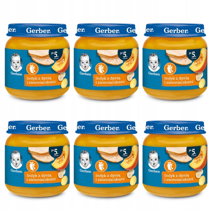 Gerber Овочі з ніжним індичкою по 5. місяця 125 г — фото 5