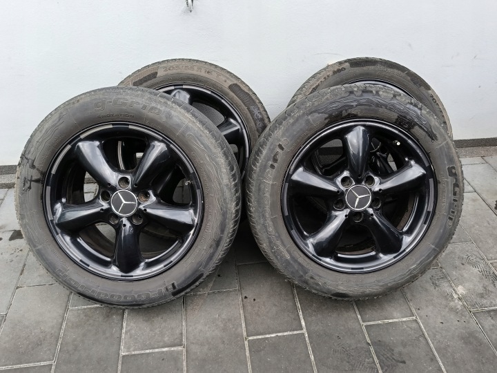 Mercedes CERCHIO CERCHI di alluminio R16 5x112 pneumatici, gomme R16 215/55