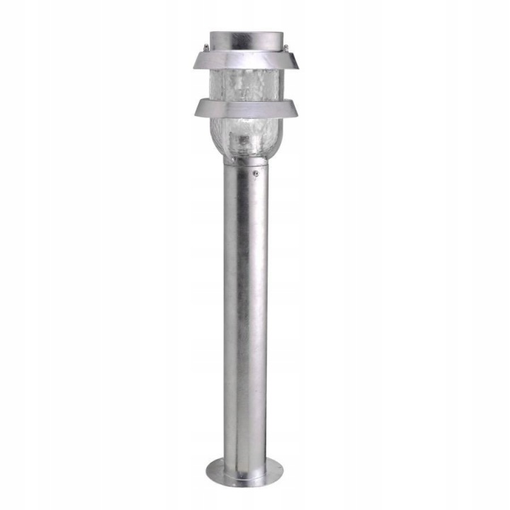Sloupek pro osvětlení zahrady Stojací lampa IP44 Stříbrná Skleněná Tivoli Led